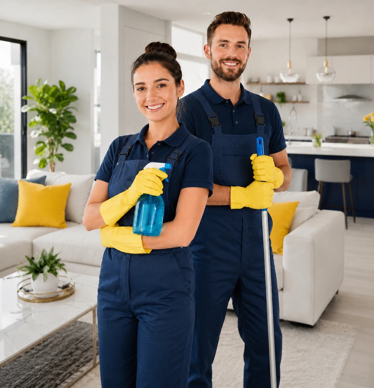 SDH Clean professional cleaning team